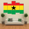 Vector illustration of Flag of Ghana Multi Panel Canvas Wall Art