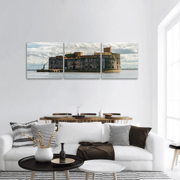 Fortress "Emperor Alexander I", Kronstadt, Russia Panoramic canvas Wall Art