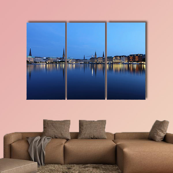 City of Hamburg multi panel canvas wall art