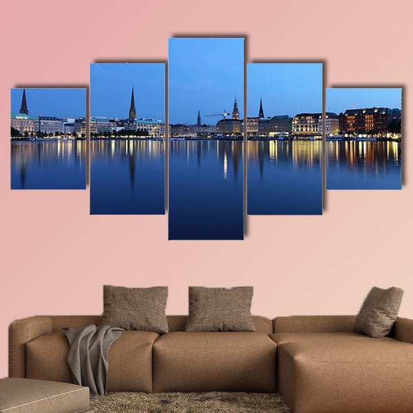 City of Hamburg multi panel canvas wall art