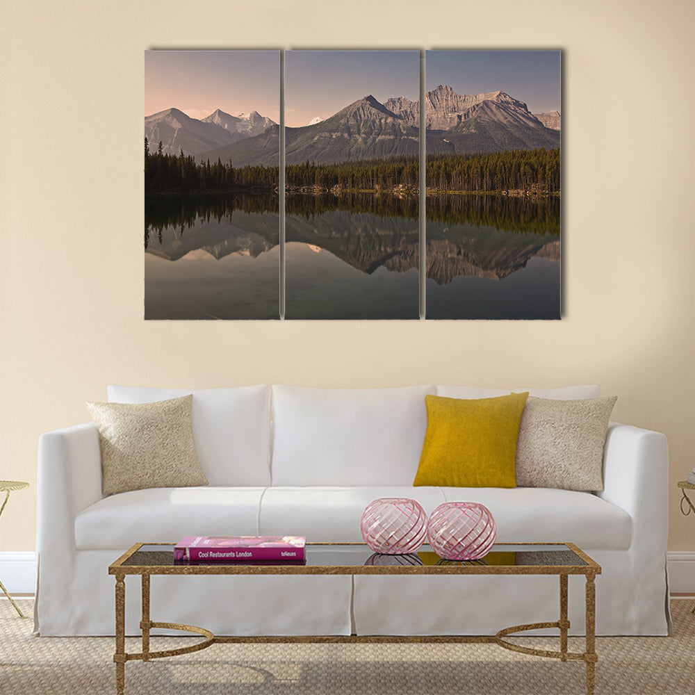 Herbert Lake Banff National Park  Alberta  Canada multi panel canvas wall art