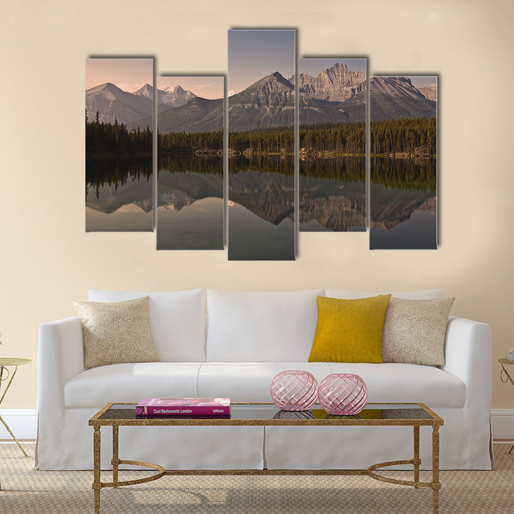 Herbert Lake Banff National Park  Alberta  Canada multi panel canvas wall art