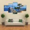 Scene Of Trees Of Desire On Cape Burhan On Lake Baikal, Russia,Multi Panel Canvas Wall Ar