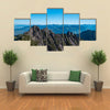 The Drei Schwesterns Mountains Looking Over Switzerland, Liechtenstein and Austria, Multi Panel Canvas Wall Art