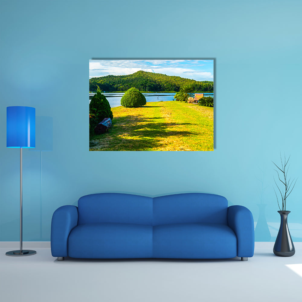 Landscape View of Mae Puem Reservoir, Thailand multi panel canvas wall art