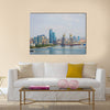 Baku skyline with Caspian sea, Azerbaijan Multi Panel Canvas Wall Art