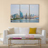 Baku skyline with Caspian sea, Azerbaijan Multi Panel Canvas Wall Art