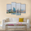 Baku skyline with Caspian sea, Azerbaijan Multi Panel Canvas Wall Art