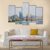 Baku skyline with Caspian sea, Azerbaijan Multi Panel Canvas Wall Art