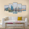 Baku skyline with Caspian sea, Azerbaijan Multi Panel Canvas Wall Art