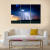 storm over the lake Balaton  Multi Panel Canvas Wall Art