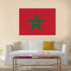 Flag of morocco vector icon illustration Multi panel canvas wall art