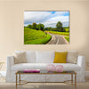 HDR English country panorama around Salisbury in England, UK multi panel canvas wall art