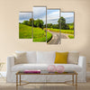 HDR English country panorama around Salisbury in England, UK multi panel canvas wall art