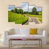 HDR English country panorama around Salisbury in England, UK multi panel canvas wall art