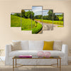 HDR English country panorama around Salisbury in England, UK multi panel canvas wall art