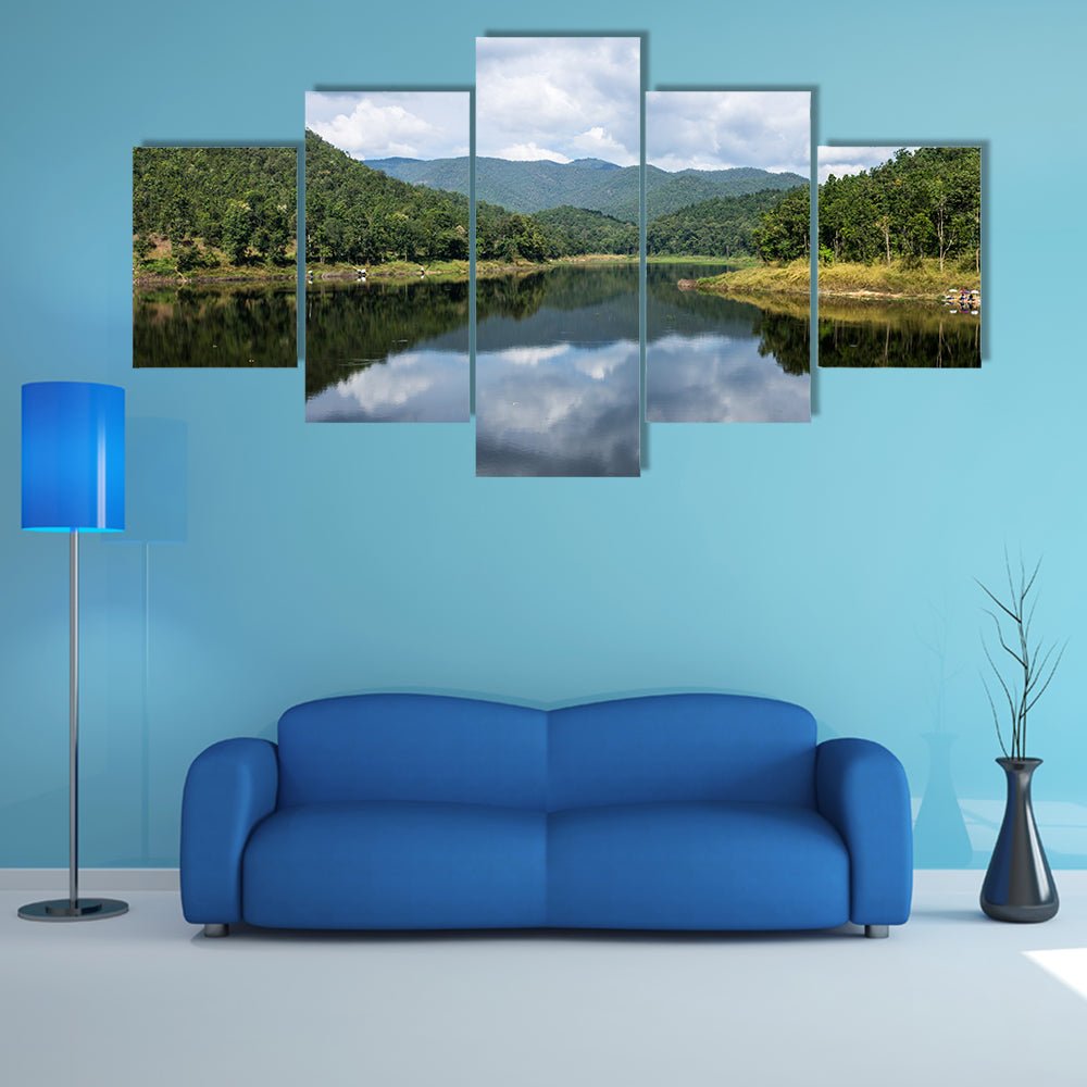Chiang Mai,The available quantity of water has been reserved multi panel canvas wall art