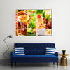 Collage of various food products Multi panel canvas wall art