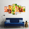 Collage of various food products Multi panel canvas wall art