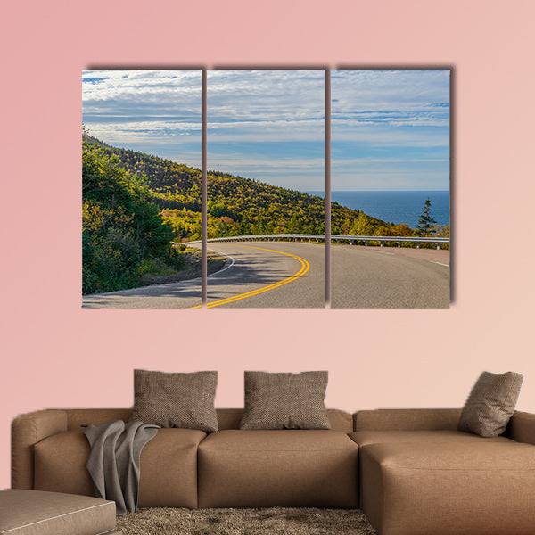 Cabot Trail Highway (Cape Breton, Nova Scotia, Canada) Multi panel canvas wall art