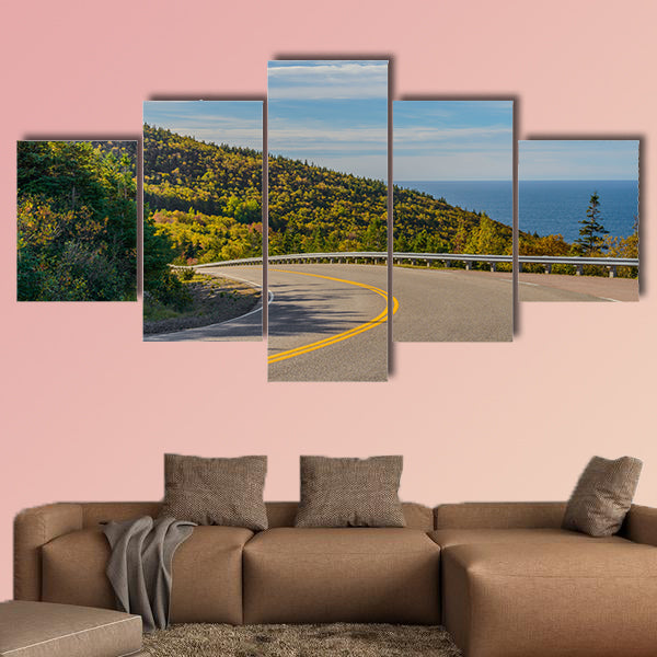 Cabot Trail Highway (Cape Breton, Nova Scotia, Canada) Multi panel canvas wall art