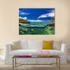 Natural infinity rock pool with tropical ocean lagoon Multi panel canvas wall art