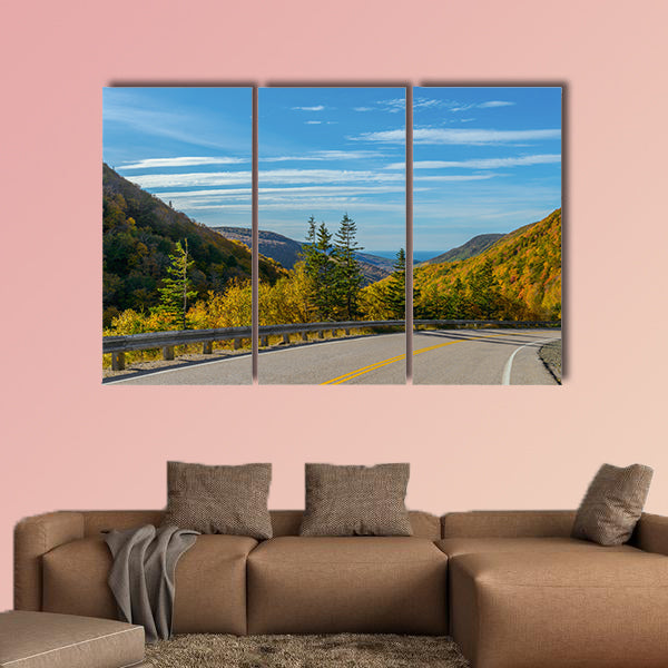 Cabot Trail Highway (Cape Breton, Nova Scotia, Canada) Multi panel canvas wall art