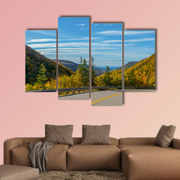 Cabot Trail Highway (Cape Breton, Nova Scotia, Canada) Multi panel canvas wall art