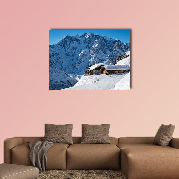 Alpine chalet multi panel canvas wall art