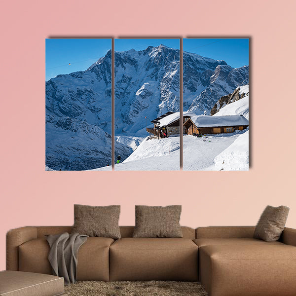 Alpine chalet multi panel canvas wall art