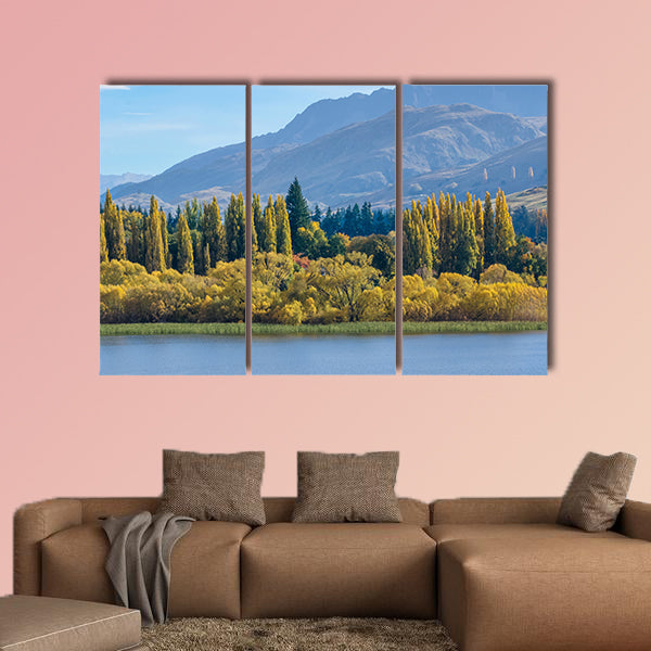Lake Hayes located in the Wakatipu Basin in Central Island in New Zealand wall art