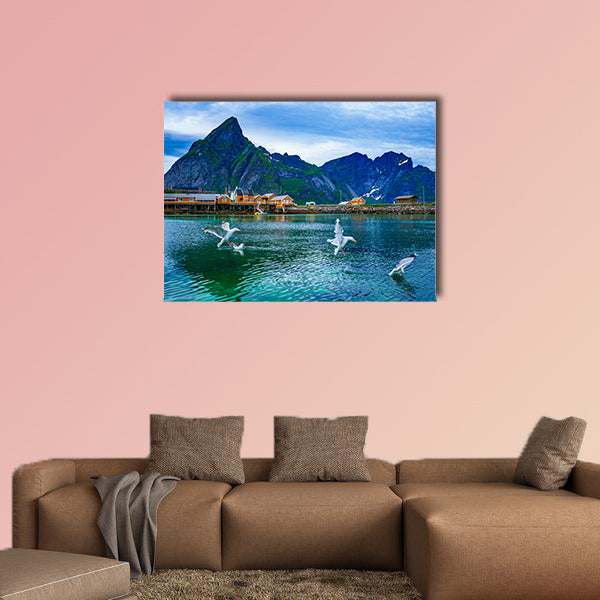 Lofoten is an archipelago in the county of Nordland, Norway multi panel canvas wall art