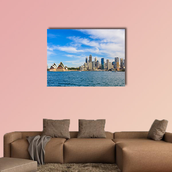 View of the Opera House and the Central Business District from Kirribilli in Sydney, Australia Multi panel canvas wall art