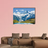 Schreckhorn peak over Bachsee in Alps, Switzerland multi panel canvas wall art