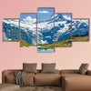 Schreckhorn peak over Bachsee in Alps, Switzerland multi panel canvas wall art