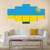 Rwanda Flag Vector Format Multi panel canvas wall art