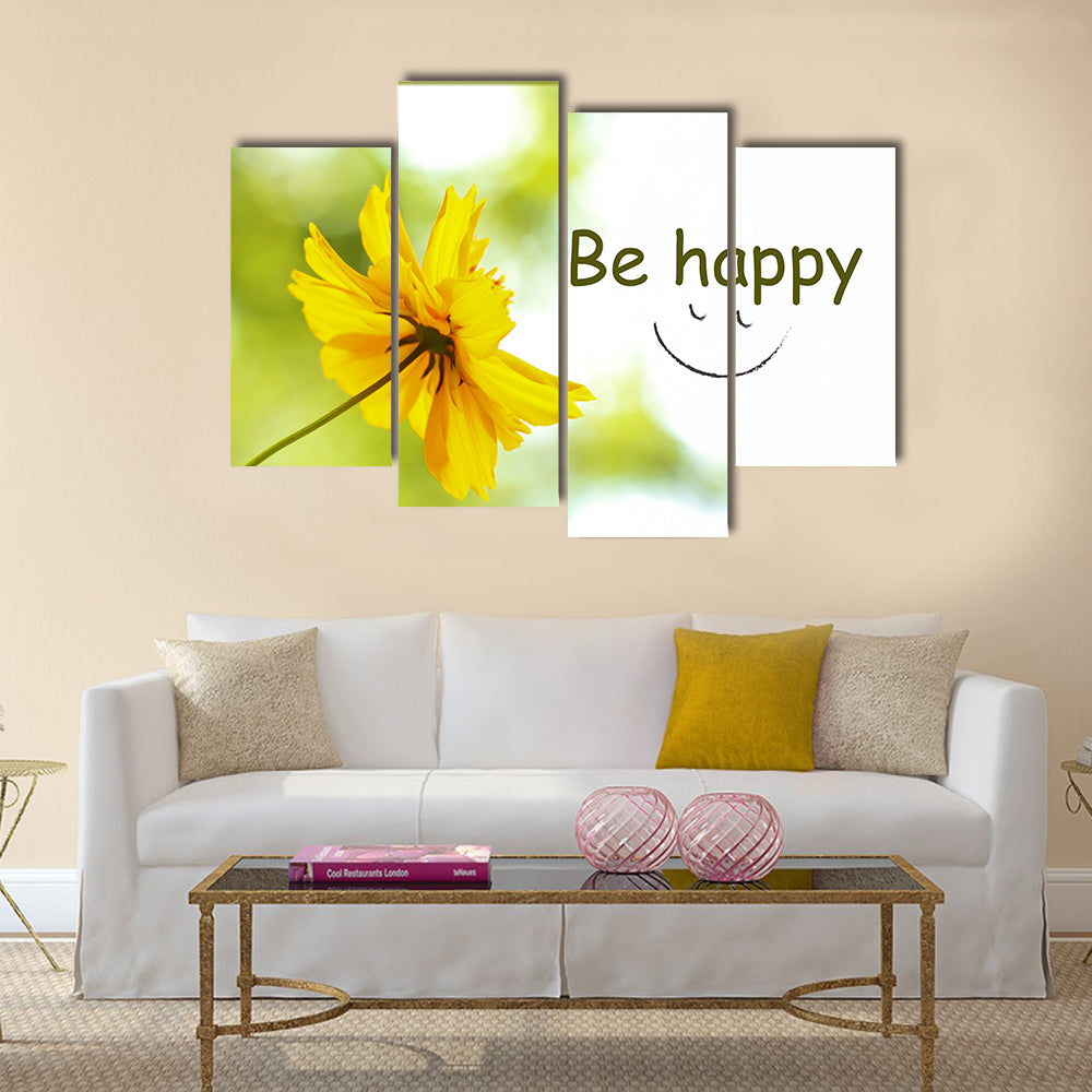 Be happy, Multi Panel Canvas Wall Art