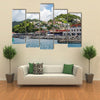 Many Colorful Homes on Grenada Hillside Multi panel canvas wall art