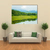 The Kaeng Krachan Dam Along With The Mist Water And Weather Condition In A National Park In Thailand, Multi Panel Canvas Wall Art