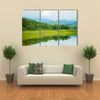 The Kaeng Krachan Dam Along With The Mist Water And Weather Condition In A National Park In Thailand, Multi Panel Canvas Wall Art