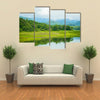 The Kaeng Krachan Dam Along With The Mist Water And Weather Condition In A National Park In Thailand, Multi Panel Canvas Wall Art