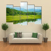 The Kaeng Krachan Dam Along With The Mist Water And Weather Condition In A National Park In Thailand, Multi Panel Canvas Wall Art