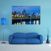 Skyline of Panama City at blue hour multi panel canvas wall art