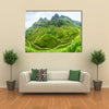 Lines of northwest Vietnam's most rugged Pass with beautiful winding Multi panel canvas wall art