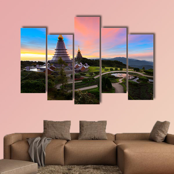 The Great Holy Relics Pagoda Thailand multi panel canvas wall art