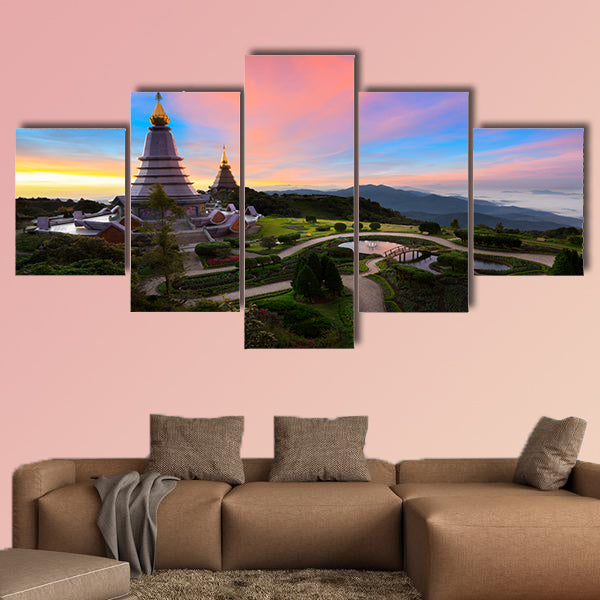 The Great Holy Relics Pagoda Thailand multi panel canvas wall art