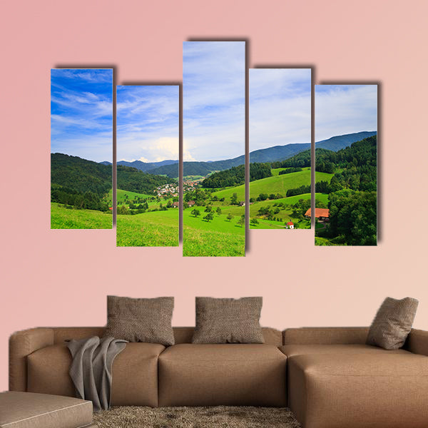 Panorama of summer Landscape, please see also other my picture Multi panel canvas wall art