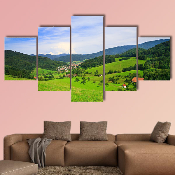 Panorama of summer Landscape, please see also other my picture Multi panel canvas wall art