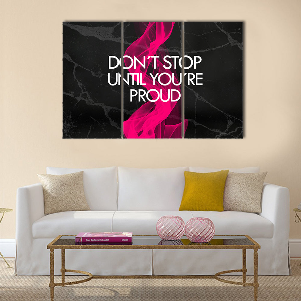 Fitness motivation quotes Multi Panel Canvas Wall Art