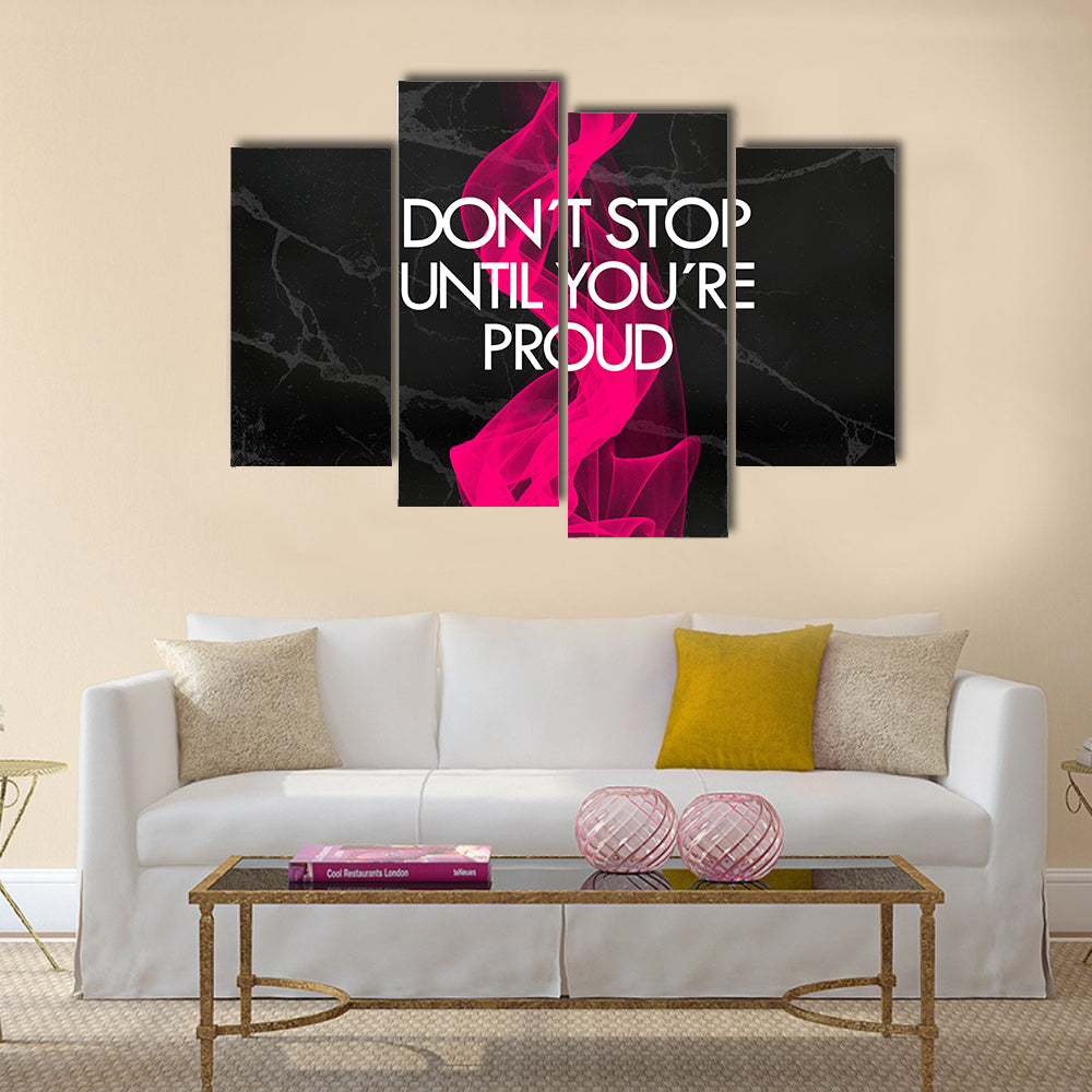 Fitness motivation quotes Multi Panel Canvas Wall Art